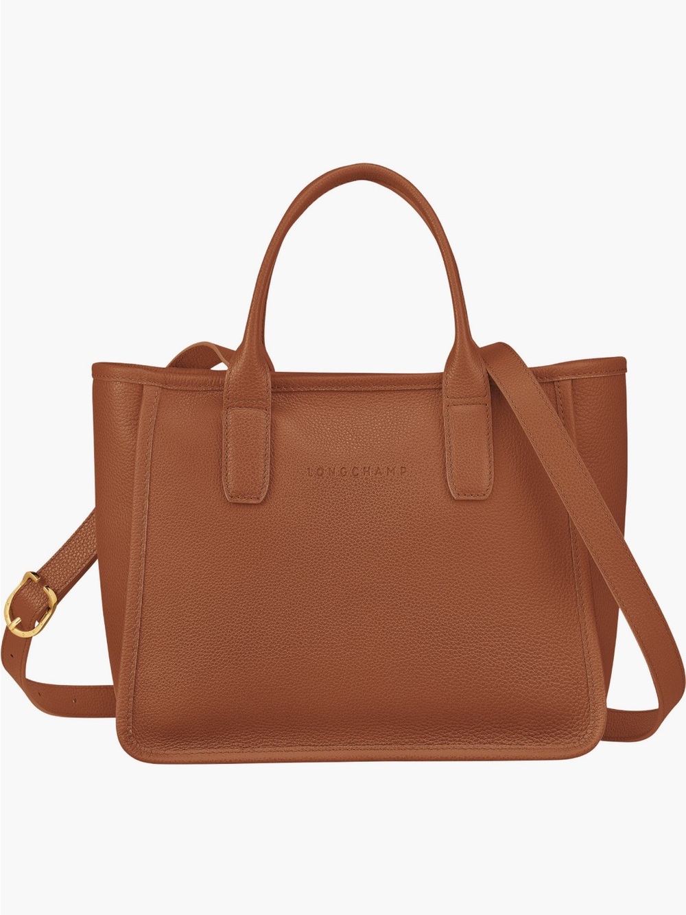 Longchamp Le Foulonne Leather Top Handle Bag